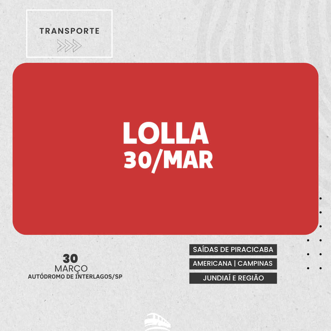 Transporte Lollapalooza 30/03/2025