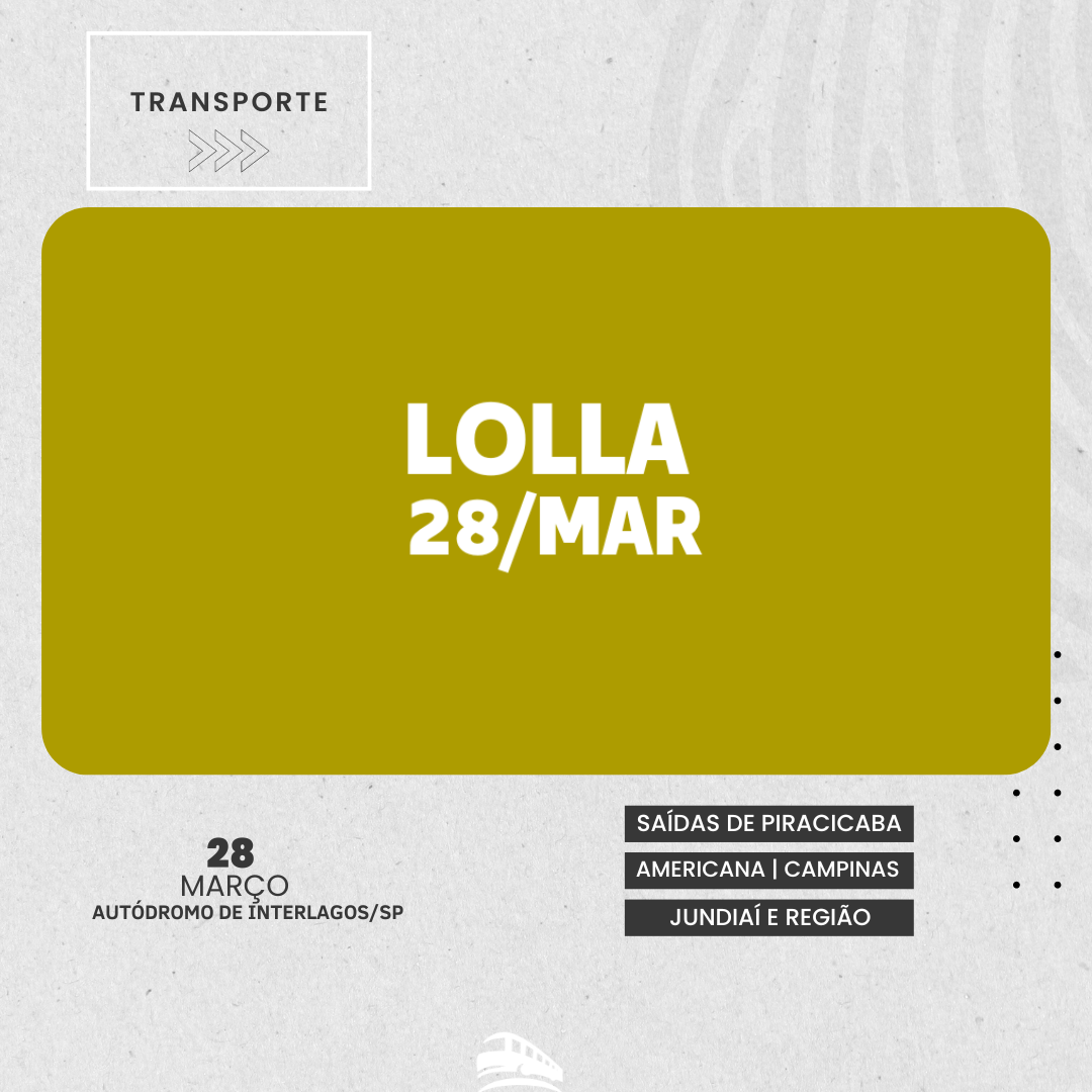 Transporte Lollapalooza 28/03/2025